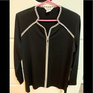 Misook Cardigan / Blazer Black and White